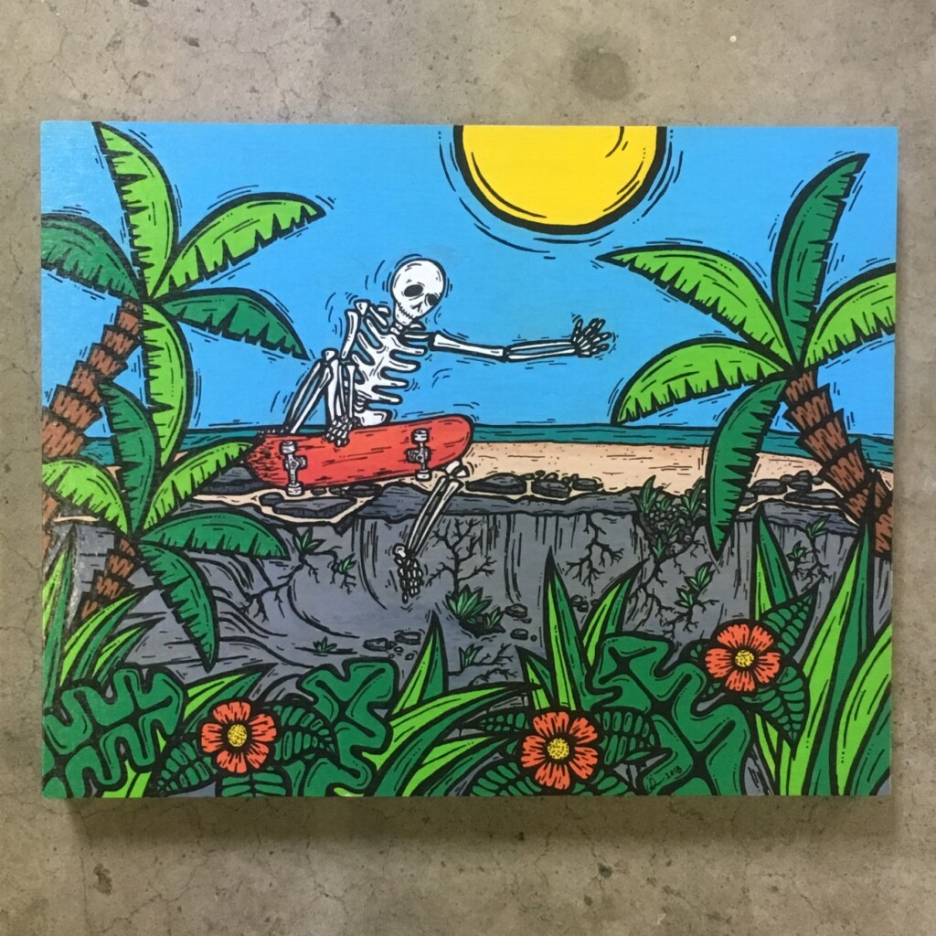 "Boneless in Paradise" -- Corners of the Sun original artwork by Lance Anderson