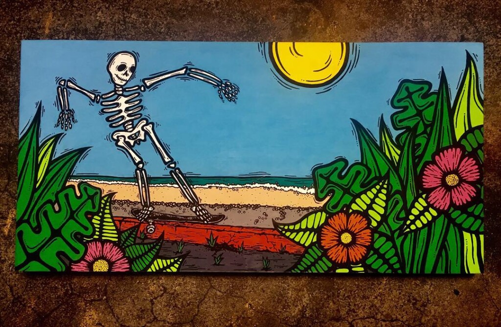 "Slappy in Paradise" -- Corners of the Sun original artwork by Lance Anderson