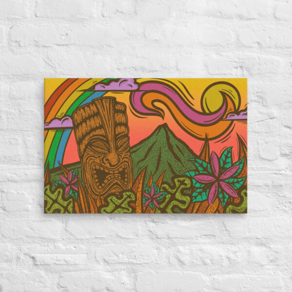 Rainbow Tiki - Gallery Wrapped Canvas Print