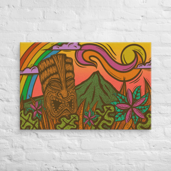 Rainbow Tiki - Gallery Wrapped Canvas Print - Image 7