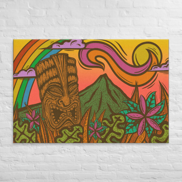 Rainbow Tiki - Gallery Wrapped Canvas Print - Image 5