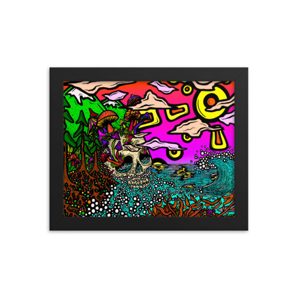 Slightly Shroomin - Framed Print - Image 2